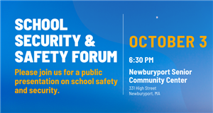 School Safety Forum Announcement